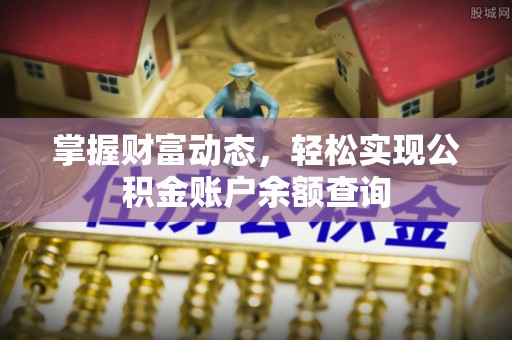 天等掌握财富动态，轻松实现公积金账户余额查询