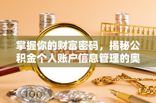 天等掌握你的财富密码，揭秘公积金个人账户信息管理的奥秘