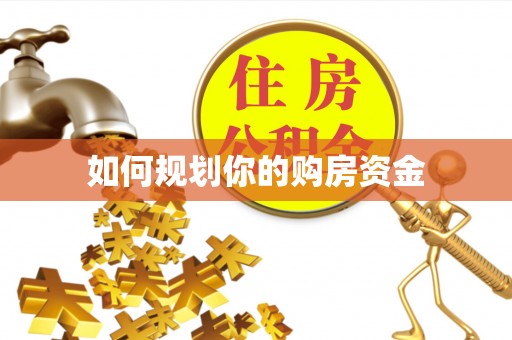 天等如何规划你的购房资金