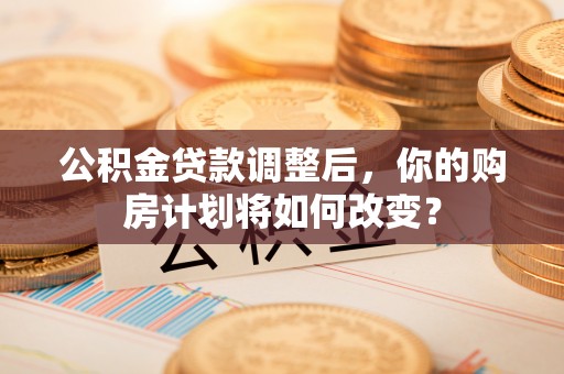 天等公积金贷款调整后，你的购房计划将如何改变？