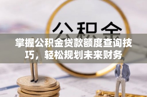 天等掌握公积金贷款额度查询技巧，轻松规划未来财务