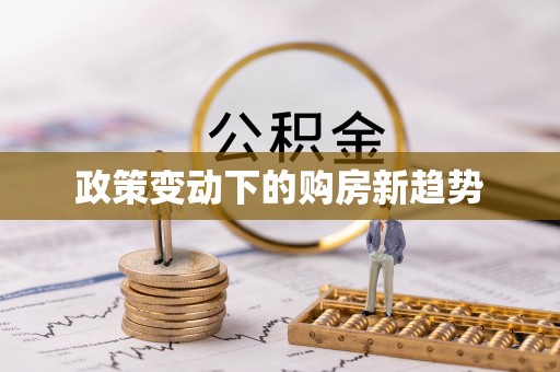 天等政策变动下的购房新趋势