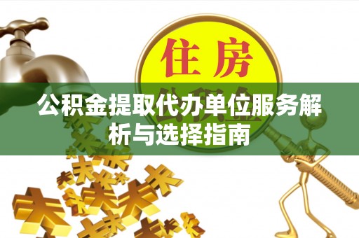 天等公积金提取代办单位服务解析与选择指南