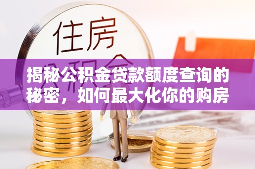天等揭秘公积金贷款额度查询的秘密，如何最大化你的购房资金？