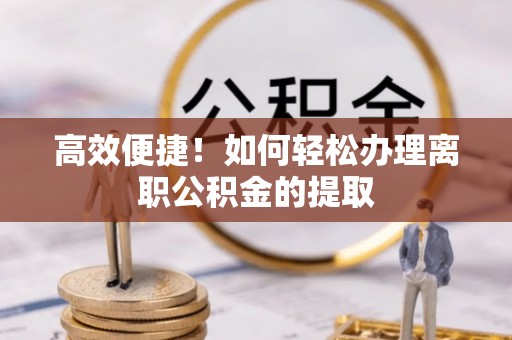 天等高效便捷！如何轻松办理离职公积金的提取