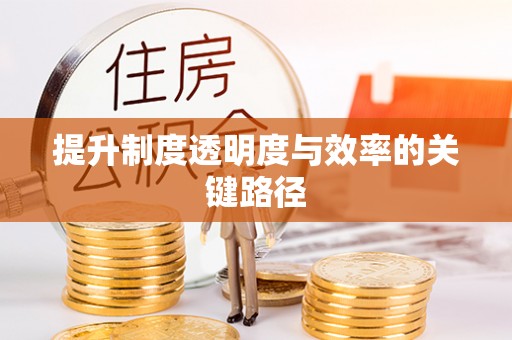 天等提升制度透明度与效率的关键路径