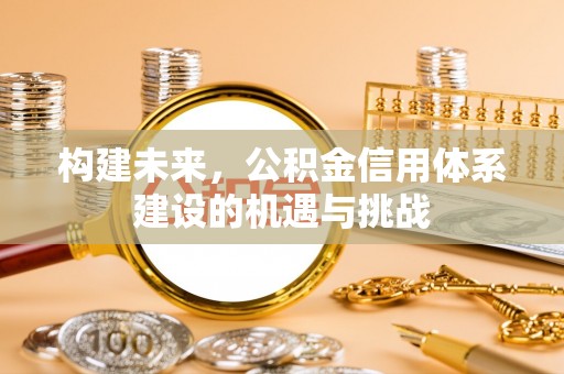 天等构建未来，公积金信用体系建设的机遇与挑战