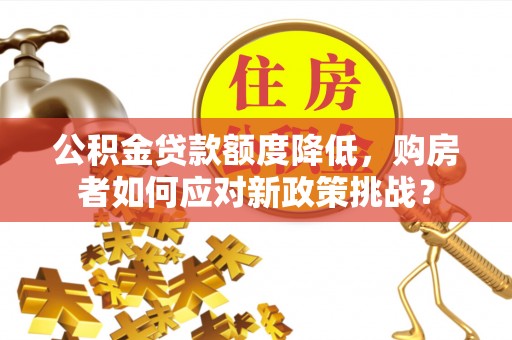 天等公积金贷款额度降低，购房者如何应对新政策挑战？