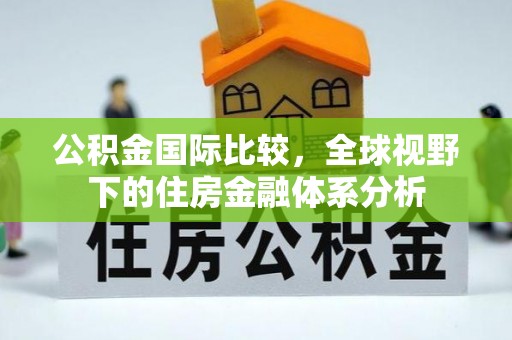 天等公积金国际比较，全球视野下的住房金融体系分析